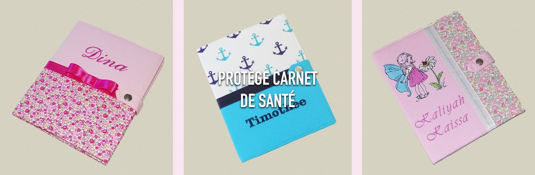 Protège carnet de santé personnalisé